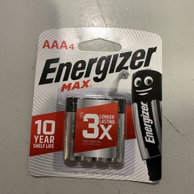 BATTERY AAA ENRGZR 1.5V 4PCS PACK