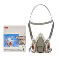 3M Half Facepiece Reusable Respirator 6100, Small, CE