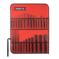 Proto 26 Pc Punch and Chisel Set in Pvc Roll Pouch 46S2