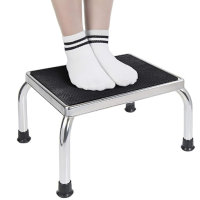 Vaunn Medical Foot Step Stool 350lbs Heavy-Duty Welded Steel Legs, Fully Welded Single Construction Frame, Anti-Skid Rubber Platform