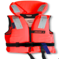 Lalizas Lifejacket 150N, ISO 12402-3, Model : 71087 c w Whistle (Adult Weight: 70-90kg)