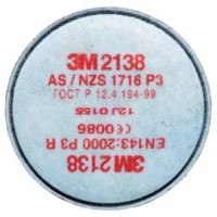 3M Particulate Filters 2138, P3 R, with Nuisance Level Organic Vapor and Acid Gas Relief