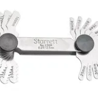 STARRETT 156MSCREW PITCH GAUGE, 0.25 TO 2.50MM