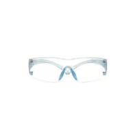 3M SecureFit 300 Series, SF301SGAF-LBL, Ice Blue Temples, Scotchgard Anti-fog Coating, Clear AF-AS lens