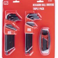 33 PIECES KEY SET, RSCOMP, 541-7324, HEXAGONAL