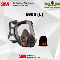 3M Full Facepiece Reusable Respirator 6900, with Bag, Large, Dosh and Sirim Approved