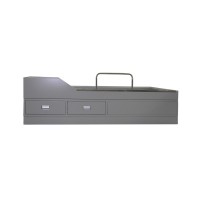 SANYON Marine Furniture Vessel Cabin Metal Single Berth with Double Drawers and Guard-SYB-037